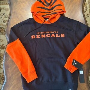 Cincinnati Bengals Fanatics Helmet Pullover Hoodie - Black size Small
